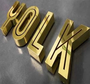 حروف برجسته استیل