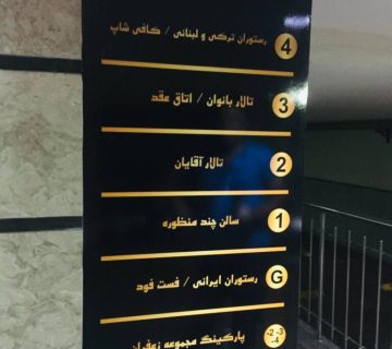 تابلوی راهنمای طبقات