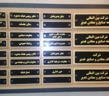 تابلوی راهنمای طبقات